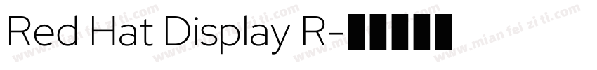 Red Hat Display R字体转换